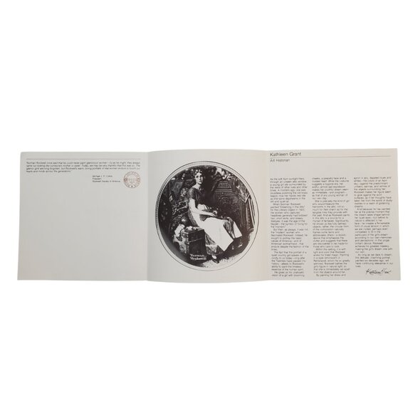 Vintage Norman Rockwell Collector Plate "Dreaming in the Attic" 1981 - Picture 5 of 6